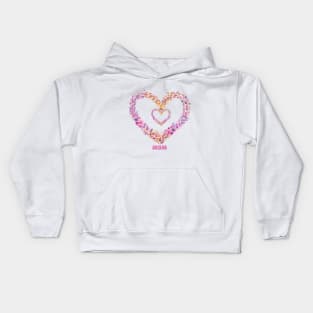 Heart mom, momy lovers Kids Hoodie